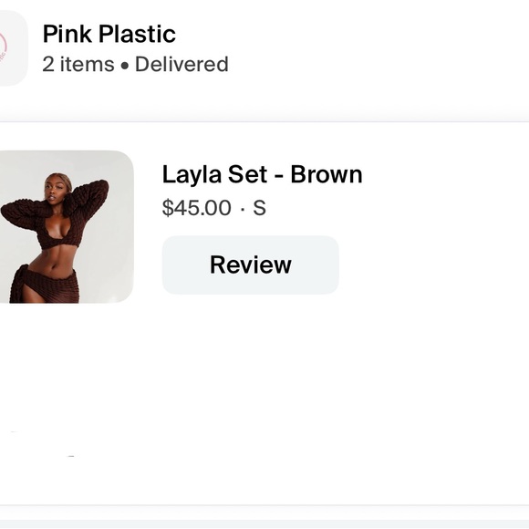 Brown Textured Crop Top and Sarong Set - Picture 5 of 5